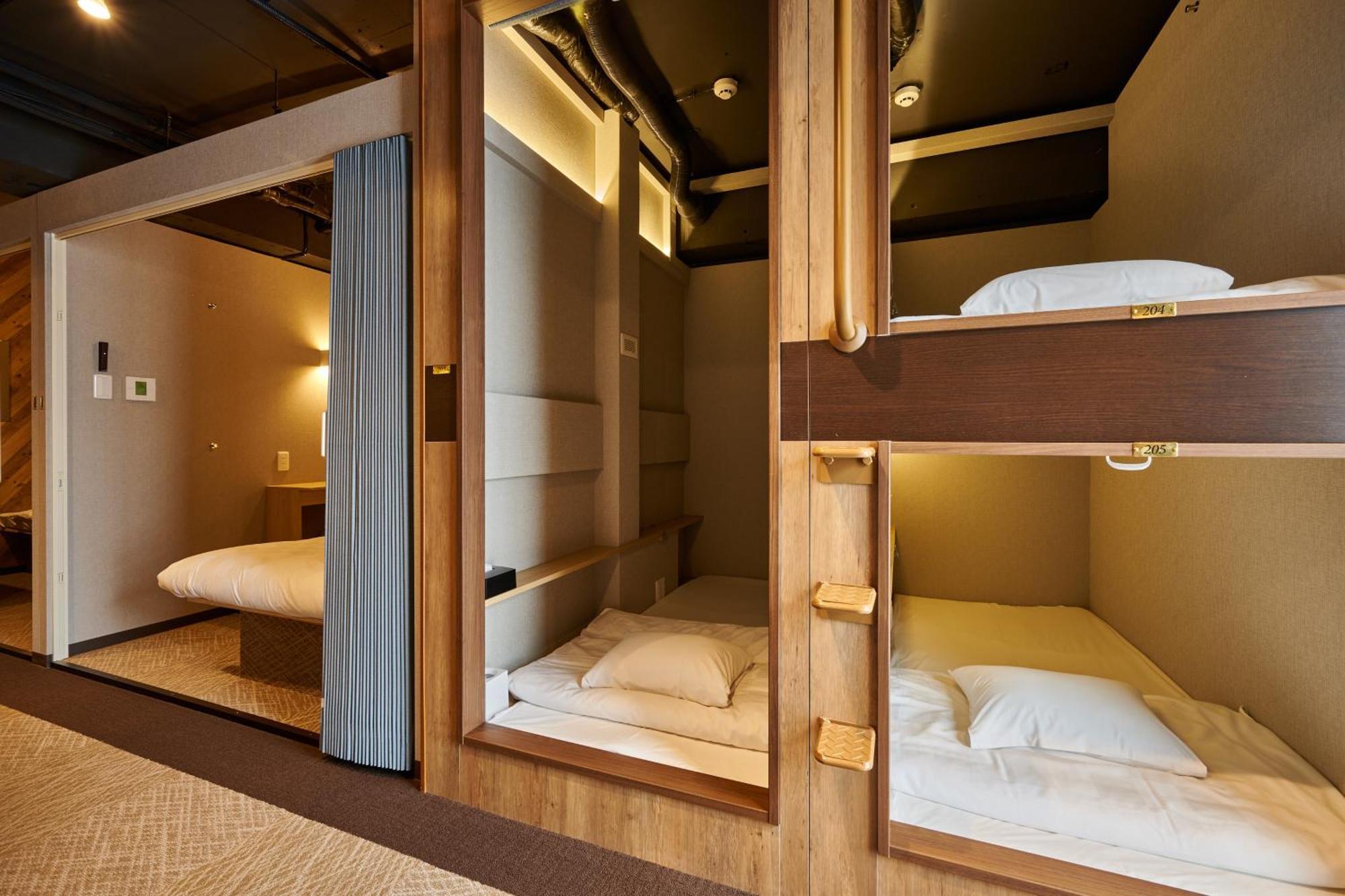 Capsule Hotel Continue Nijojokita Kyoto Bagian luar foto